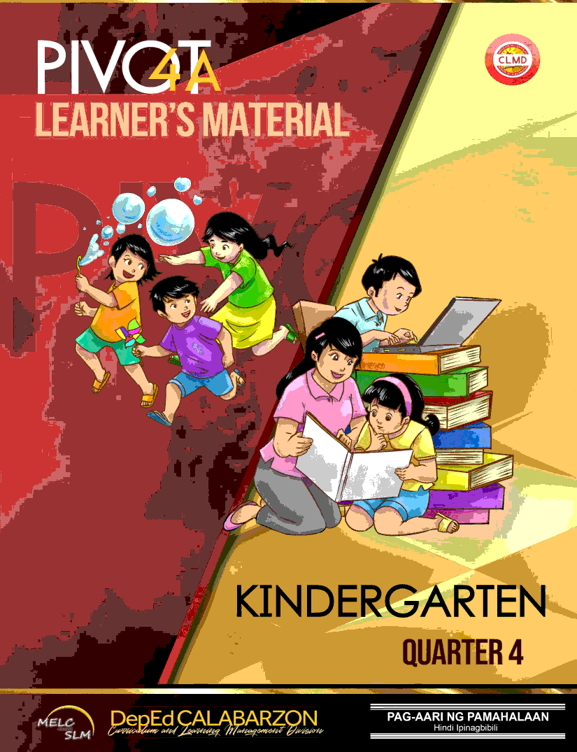 kindergarten module quarter 4 kinder modules