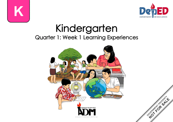 Week 1 Learning Experiences (Kinder Module)