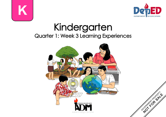 Week 3 Learning Experiences (Kinder Module)